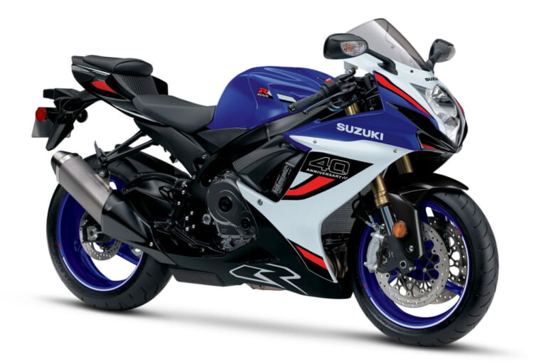 スズキ|GSX-R750|北米仕様|2026年モデル|こっちも40周年記念カラー! 北米で生き残るスズキ「GSX-R750」「GSX-R600」に新型R1000とお揃いの青×白が登場