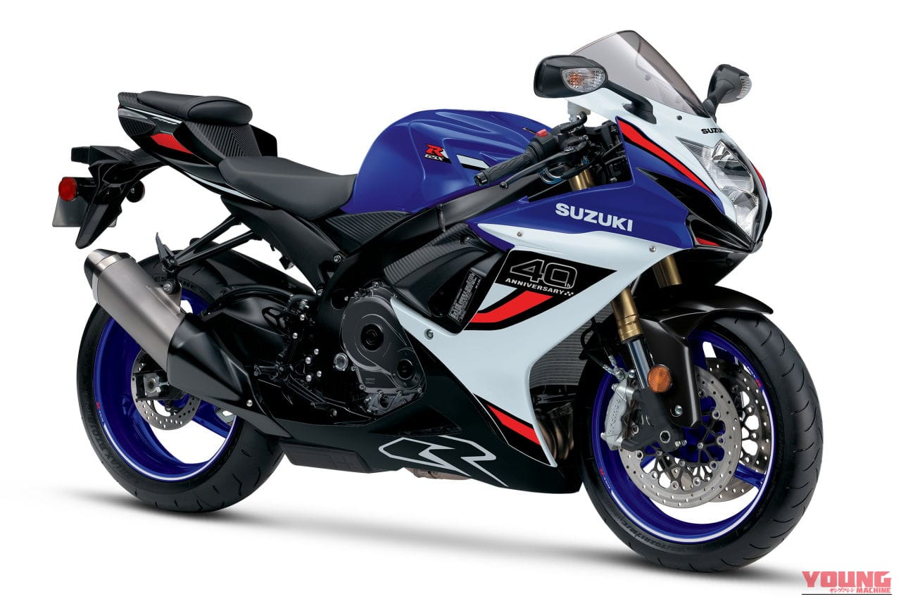 スズキ|GSX-R750|北米仕様|2026年モデル|こっちも40周年記念カラー! 北米で生き残るスズキ「GSX-R750」「GSX-R600」に新型R1000とお揃いの青×白が登場