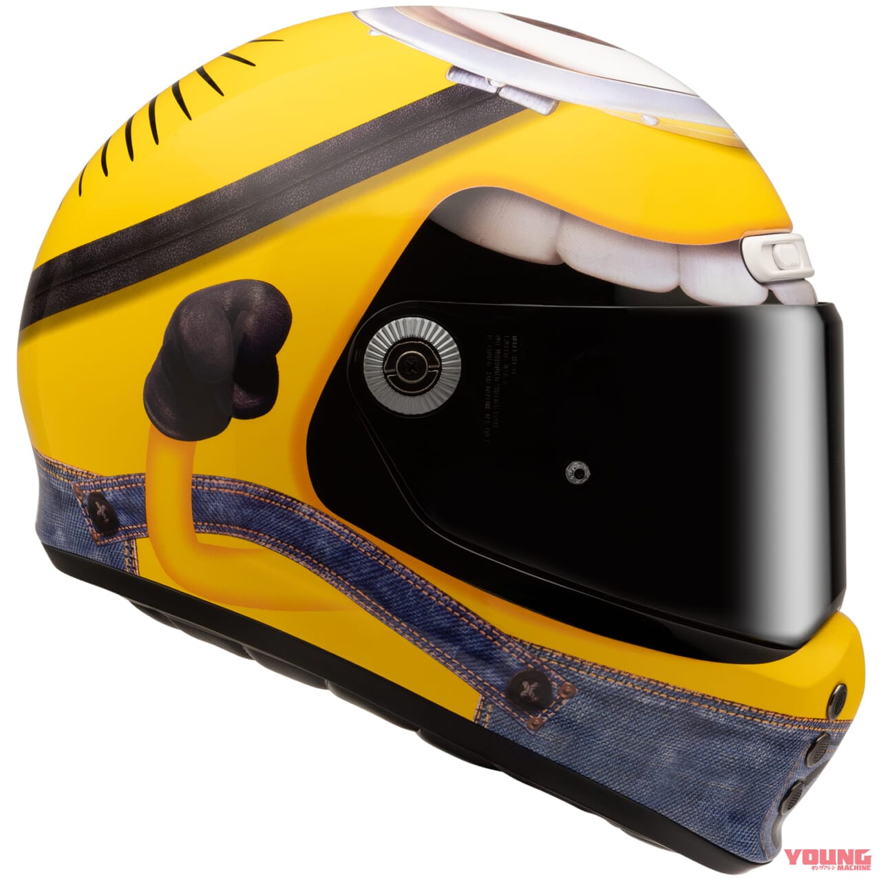 HJC V10ミニオンズ スチュアート｜アウトロー的魅力と遊び心! HJC「V10ミニオンズ スチュアート」はライダーの個性を爆発させるヘルメットだ