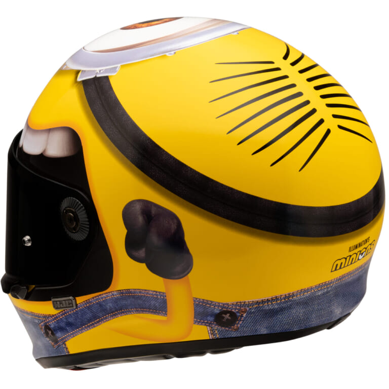 HJC V10ミニオンズ スチュアート｜アウトロー的魅力と遊び心! HJC「V10ミニオンズ スチュアート」はライダーの個性を爆発させるヘルメットだ