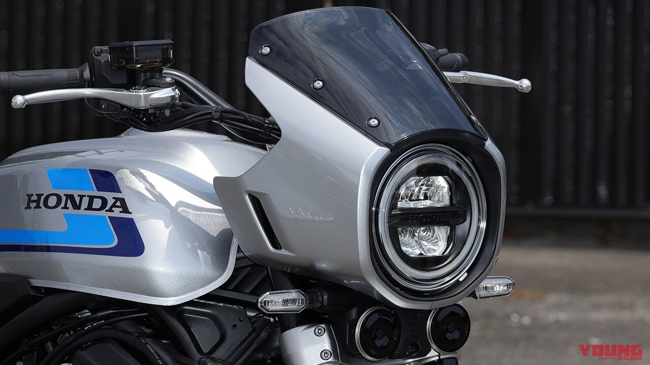 ｜「丸眼&角系カウルブーム来るか」ホンダCB1000F SE コンセプト初お披露目：アクセサリー&一部保安部品も判明/STDはカラバリも