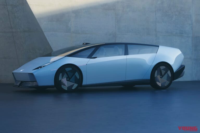 Honda 0 SALOON Prototype (ジャパンプレミア) ｜ホンダがジャパンモビリティショー2025の出展内容を公開【新型四輪EVの初公開にNSR500の展示も! 】