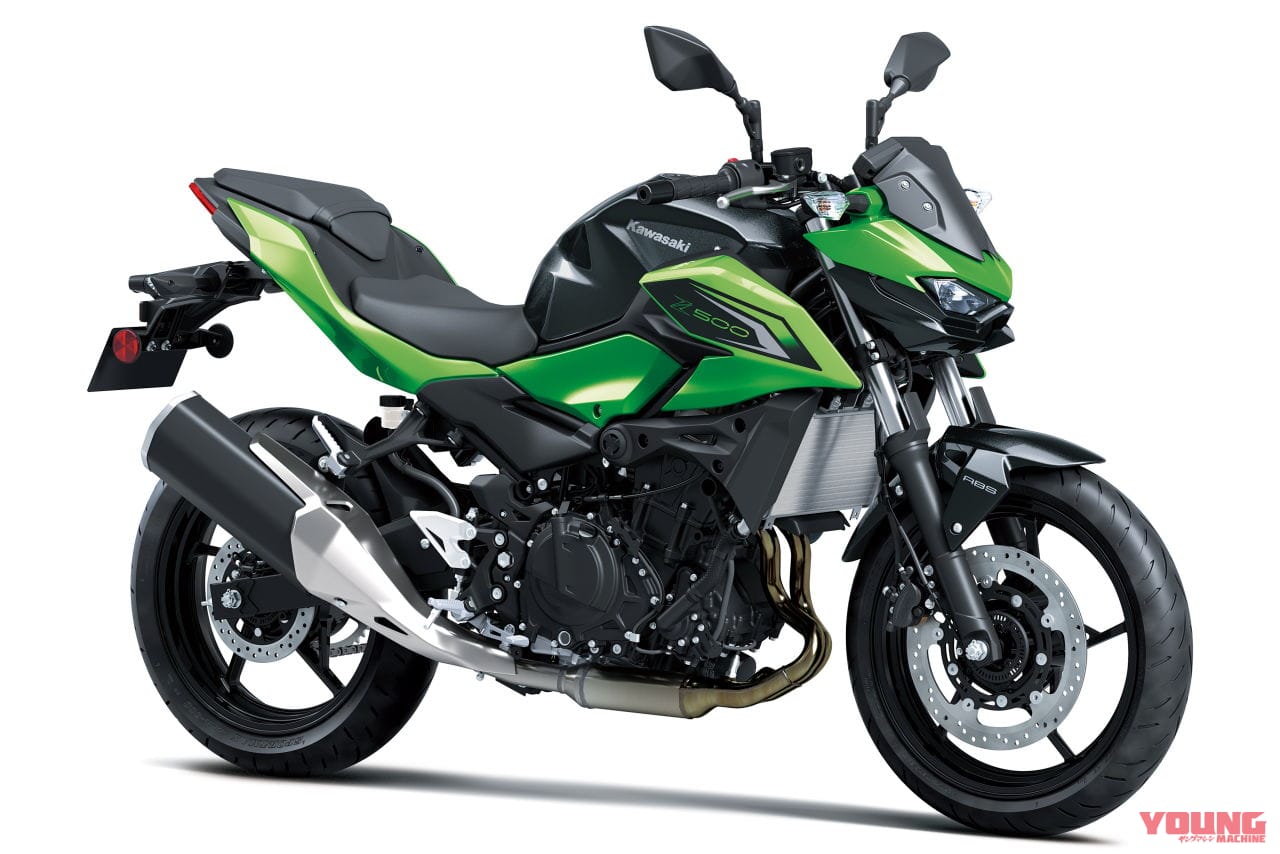 Z500［2026 EU model］｜カワサキ「Z」ファミリーの2026年モデルが登場！ ゴールドフレームのニューカラーも【欧州】