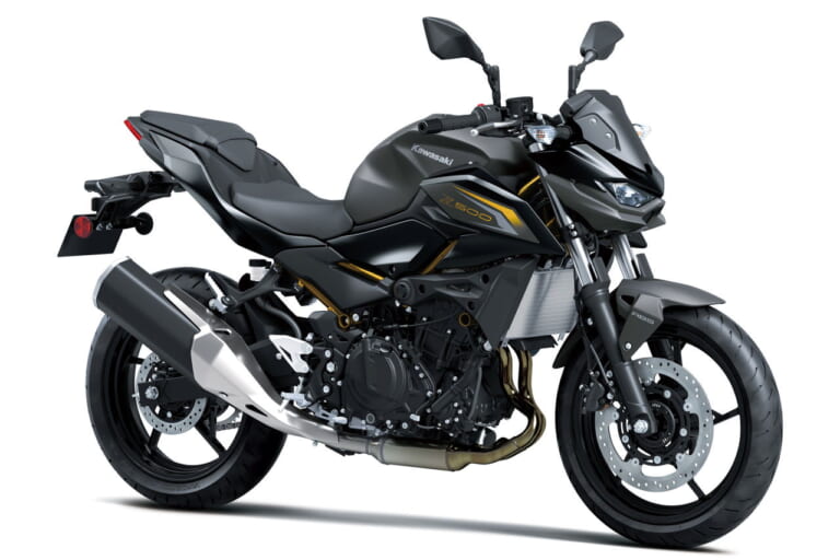 Z500［2026 EU model］｜カワサキ「Z」ファミリーの2026年モデルが登場！ ゴールドフレームのニューカラーも【欧州】