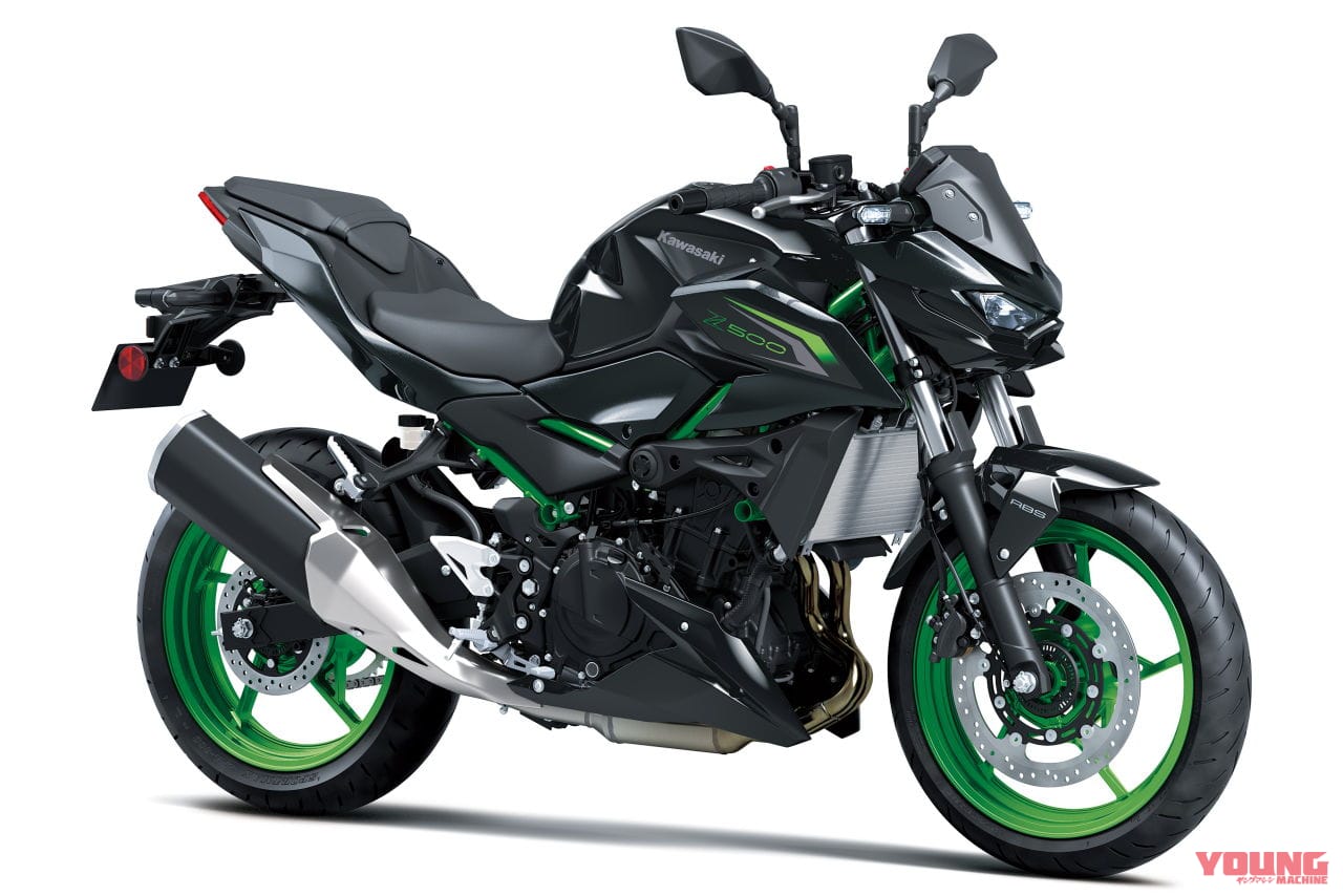 Z500 SE［2026 EU model］｜カワサキ「Z」ファミリーの2026年モデルが登場！ ゴールドフレームのニューカラーも【欧州】