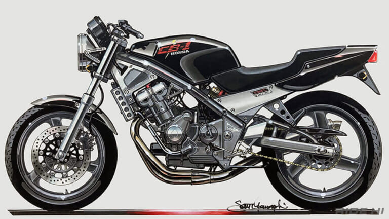 ホンダ｜CB-1｜CB400スーパーフォア誕生前夜！ CBR400RRの心臓部に完璧ハンドリングを与えた「CB-1」の鉄フレーム
