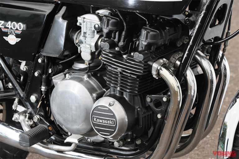 Z400FX｜エンジン｜カワサキの名機「Z400FX」はなぜ大ヒットした？ 「経験と戦略」が活きた空冷400cc直4【誕生と発展を解説】