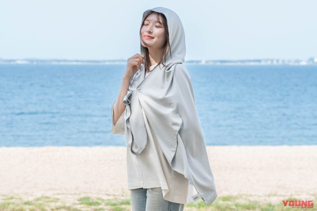 ベルモンド ふりふり冷感シリーズ｜猛暑アスファルト地獄を乗り越えろ! 「ふりふり冷感シリーズ」が夏ツーリングを快適にする【ポンチョ/フードタオル/タオル】