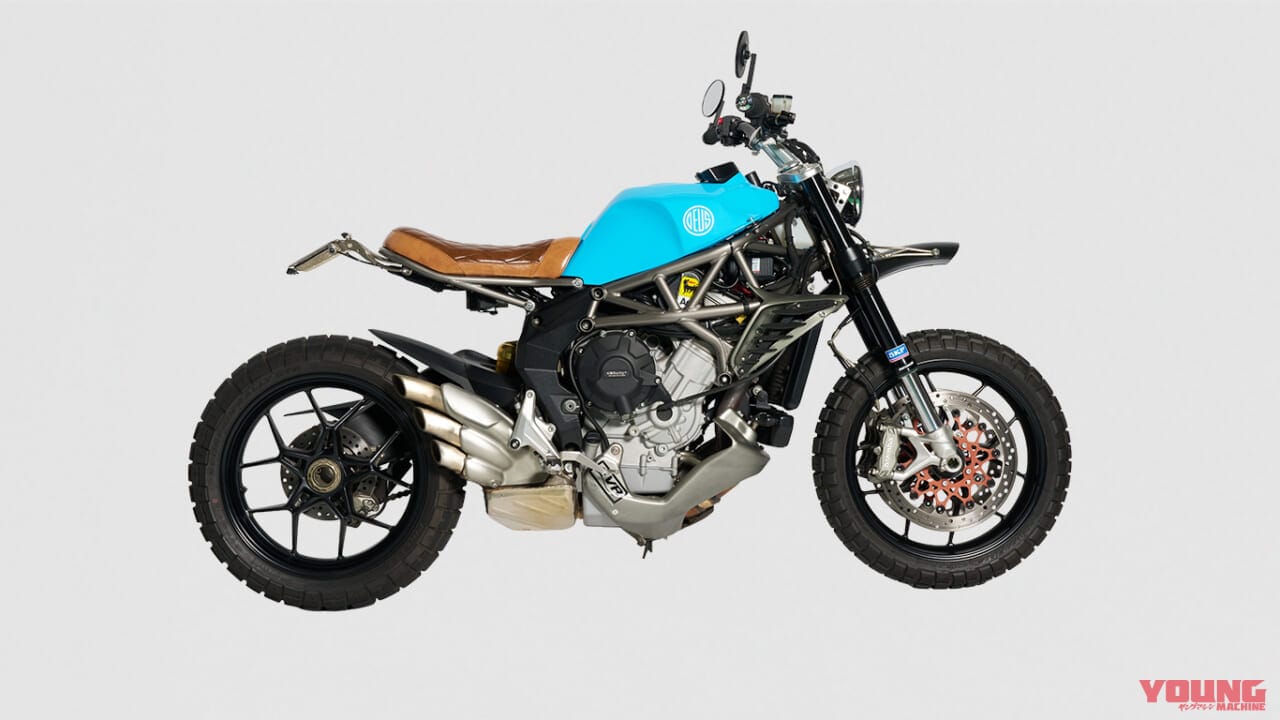 DEUS EX MACHINA Blucita｜【デウス原宿】走る芸術作品! MVアグスタベース「Blucita」を含むカスタムバイク3台が期間限定展示中