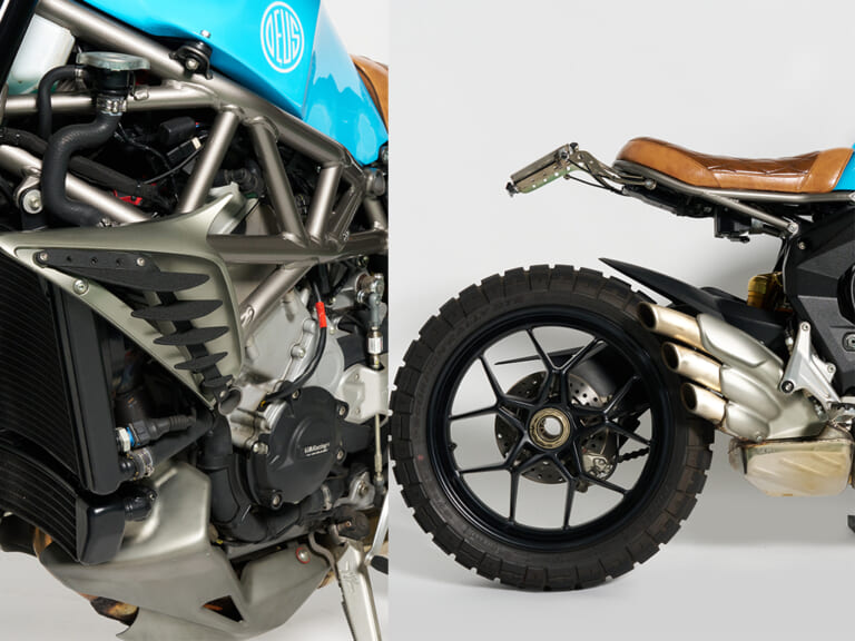 DEUS EX MACHINA Blucita|【デウス原宿】走る芸術作品! MVアグスタベース「Blucita」を含むカスタムバイク3台が期間限定展示中