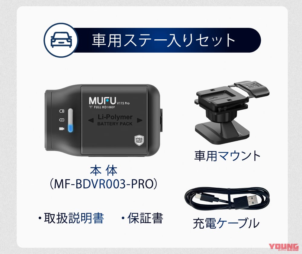 Maxwin MF-BDVR003-PRO｜配線不要で1秒装着! MAXWINの新型ドラレコ「MF-BDVR003-PRO」はクルマ/バイク/自転車に使えるぞ