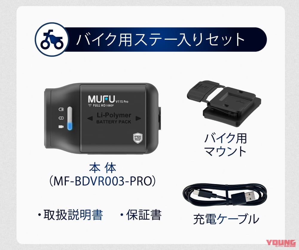 Maxwin MF-BDVR003-PRO｜配線不要で1秒装着! MAXWINの新型ドラレコ「MF-BDVR003-PRO」はクルマ/バイク/自転車に使えるぞ