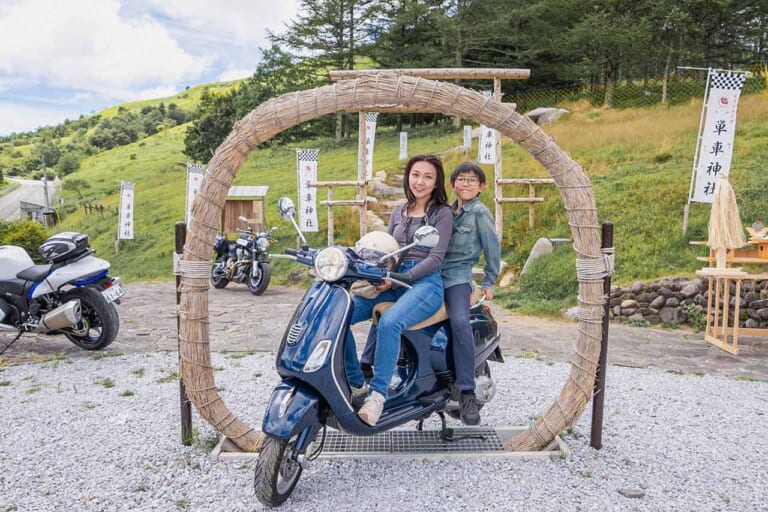 例大祭・交通安全祈年祭 茅の輪潜り｜【バイクツーリング】車山高原・単車神社で交通安全祈願! 「例大祭・交通安全祈年祭開催」ビーナスラインのスタンプラリーもあるぞ