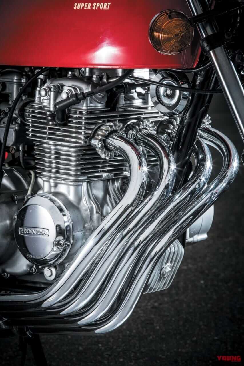 |ホンダならではのカフェレーサーを示した車体構成:ホンダCB400FOUR【1974~1977】各部解説