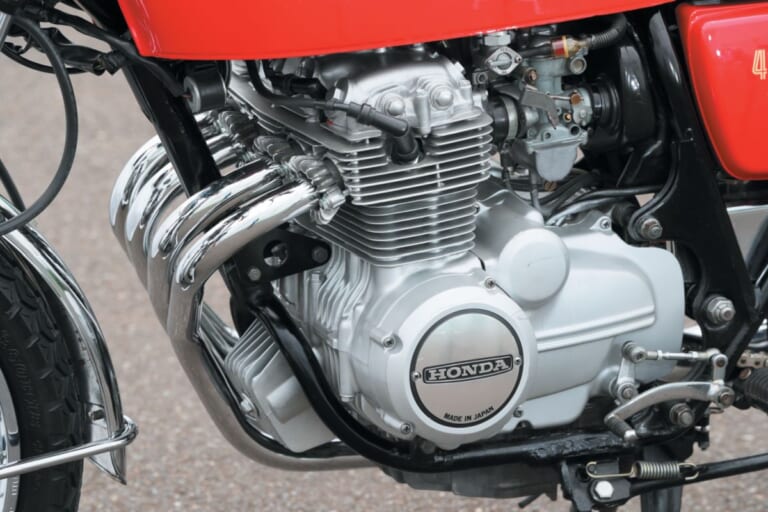 HONDA CB400FOUR|ホンダならではのカフェレーサーを示した車体構成:ホンダCB400FOUR【1974~1977】各部解説