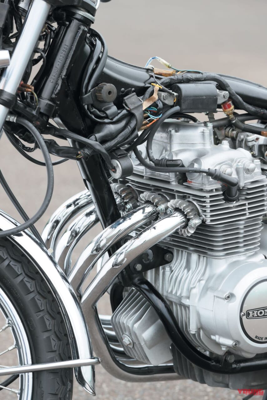 |ホンダならではのカフェレーサーを示した車体構成:ホンダCB400FOUR【1974~1977】各部解説