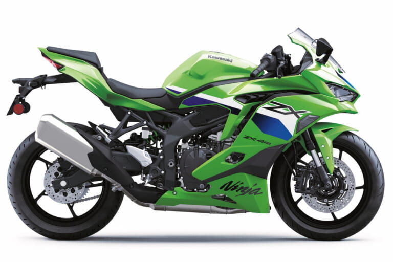カワサキ｜ニンジャZX-4R｜北米仕様｜2026年モデル｜2026年は白×金が目玉?! カワサキ4気筒スーパースポーツ「ニンジャZX-6R」「ニンジャZX-4R」の2026年モデル発表【北米】