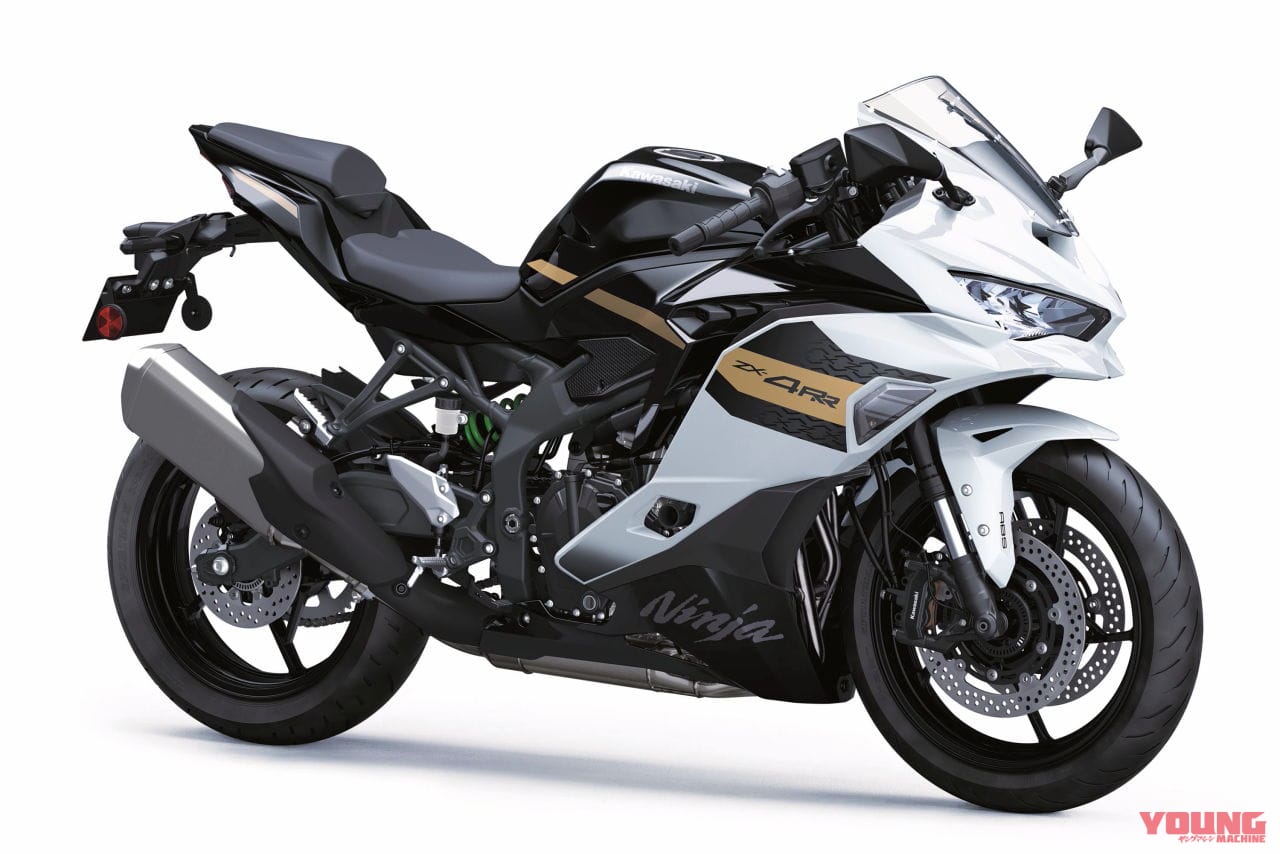 カワサキ|ニンジャZX-4RR|北米仕様|2026年モデル|2026年は白×金が目玉?! カワサキ4気筒スーパースポーツ「ニンジャZX-6R」「ニンジャZX-4R」の2026年モデル発表【北米】
