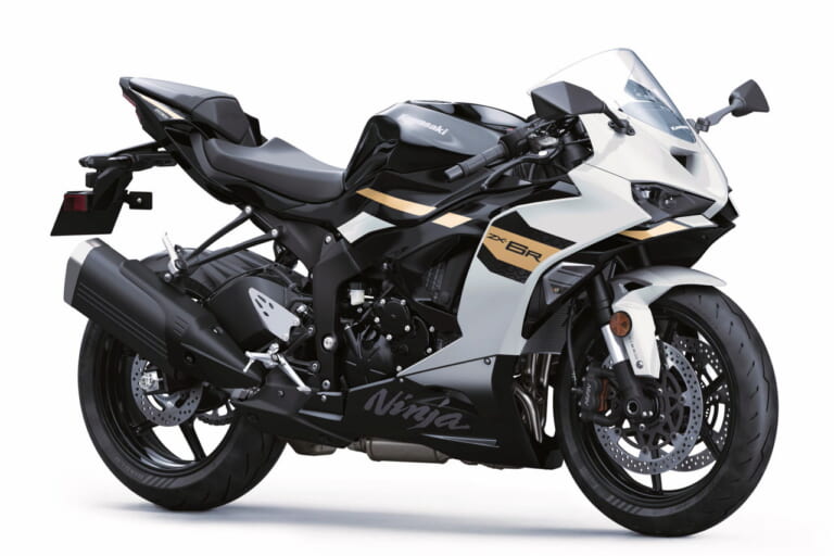 カワサキ|ニンジャZX-6R|北米仕様|2026年モデル|2026年は白×金が目玉?! カワサキ4気筒スーパースポーツ「ニンジャZX-6R」「ニンジャZX-4R」の2026年モデル発表【北米】