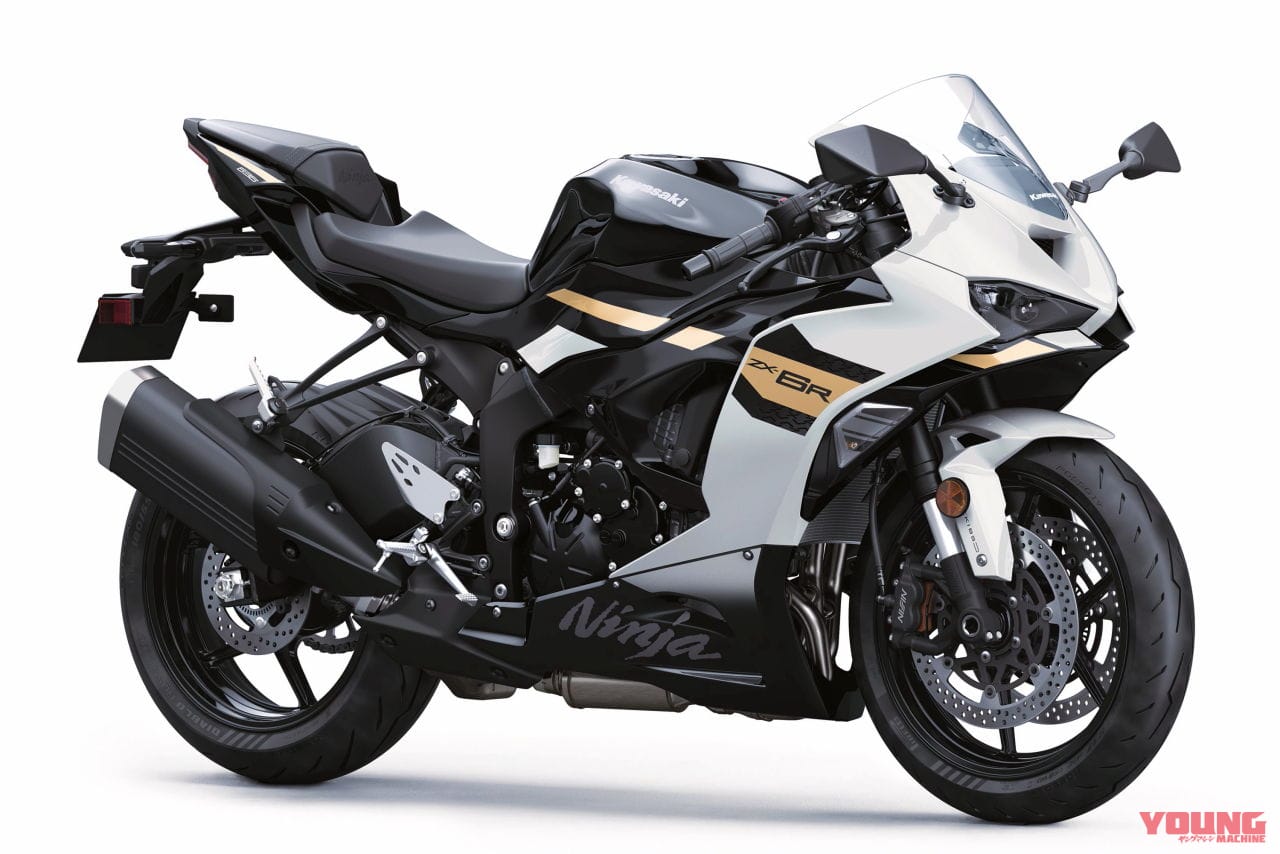カワサキ|ニンジャZX-6R|北米仕様|2026年モデル|2026年は白×金が目玉?! カワサキ4気筒スーパースポーツ「ニンジャZX-6R」「ニンジャZX-4R」の2026年モデル発表【北米】