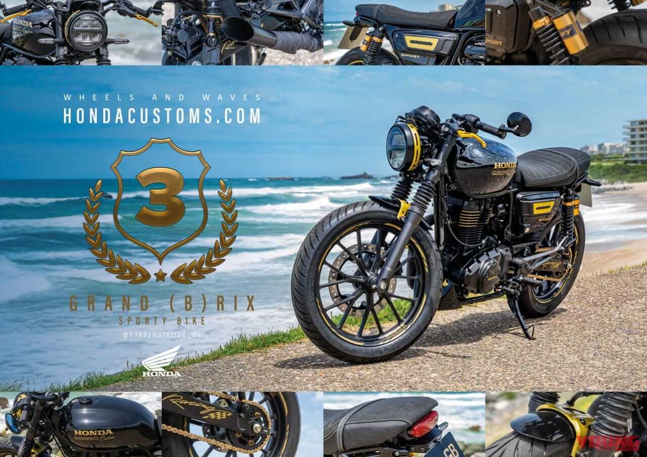 GRAND (B)RIX – Sporty Bike: Germany|「え、これがGB350Sなの?!」イタリアで作られた和ボバー・「Hachimanaan」は八幡の名がルーツ【欧州カスタム優勝車】