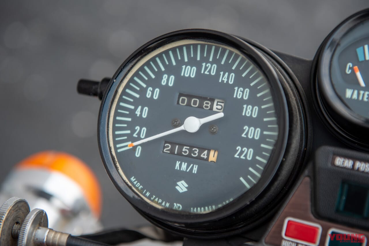 2万1000キロほどの走行距離｜スズキGT750「水牛」はなぜ欧米で人気？世界初の”全水冷”ナナハンが今も愛される理由