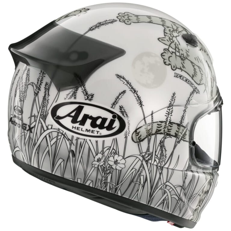 Arai ASTRO-GX NEKO|満月とネコ! アライのフルフェイス「アストロGX」に異色のグラフィックモデル登場