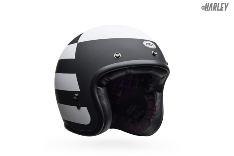 BELL HELMETS｜CUSTOM500｜PARLOR MATTE BLACK/WHITE｜【BELLヘルメット】クラシックなデザインと、現代の技術による安全性を両立させた「BULLITT CRF」「CUSTOM500 CRF」