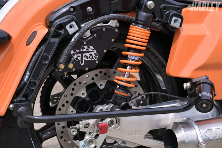 ハーレーダビッドソン｜ROADGLIDE T-MAN 143 PRO STREET HRD PERFORMANCE｜リヤサスペンション｜2343ccで170HPオーバー！バケモノマシン「ロードグライド143」試乗レポート