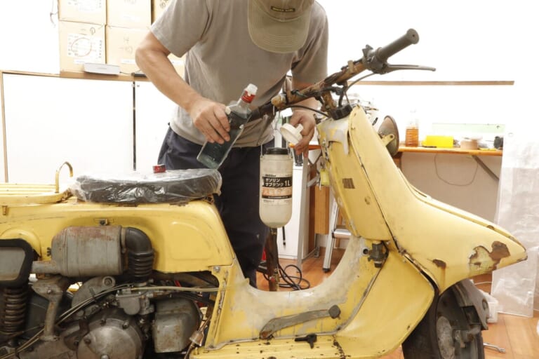 ラビット｜S-211A｜キャブレター｜燃調キット｜キースター｜[旧車バイクメンテDIY] 富士重工製ラビット：戦後に独自の発展を遂げた国産スクーターのキャブメンテに挑む