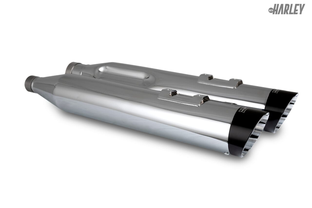 VANCE AND HINES|Razorback 450 スリップオン|クローム|見ているだけでワクワクする最新ハーレーカスタムパーツ〈スズキ&アソシエイツ〉