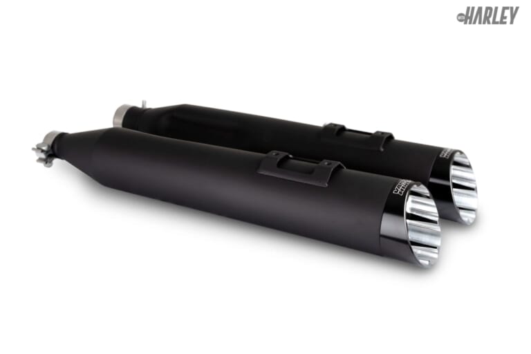 VANCE AND HINES|Razorback 450 スリップオン|ブラック|見ているだけでワクワクする最新ハーレーカスタムパーツ〈スズキ&アソシエイツ〉