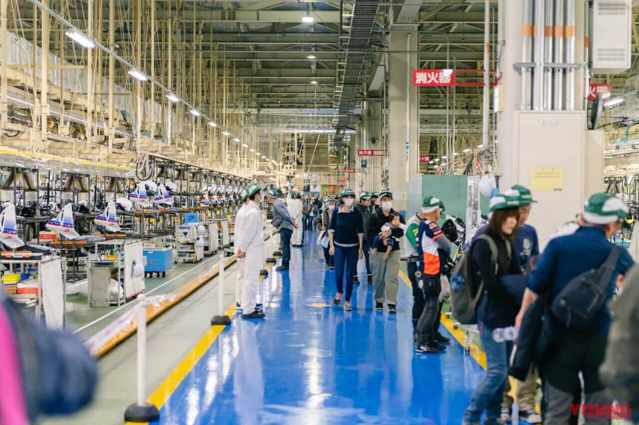 二輪車の生産ライン見学|フレディ・スペンサーがCB1000Fを語る!「ホンダ ホームカミング熊本2025」開催 | GP500&250ダブルチャンピオン車展示&トークショーも