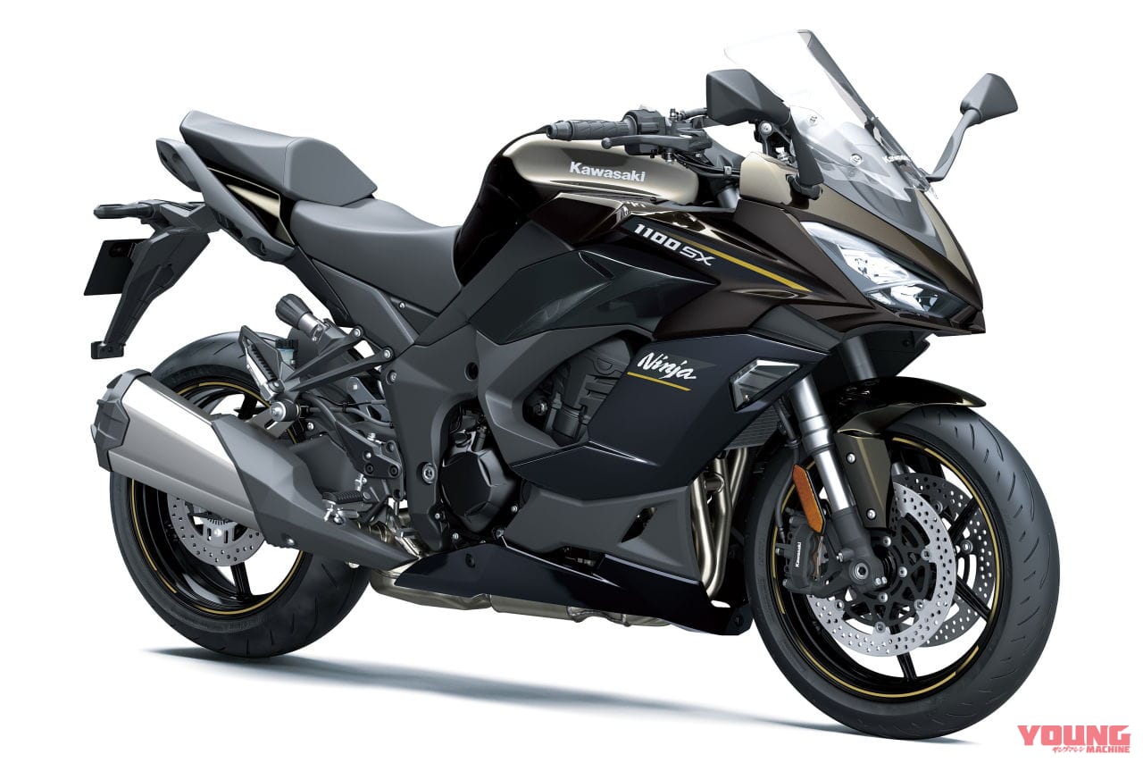 カワサキ｜ニンジャ1100SX｜2026年モデル｜欧州仕様｜今度のニンジャはゴールドの差し色！ カワサキ「ニンジャ1100SX」「ニンジャH2 SX」シリーズの2026年モデルが登場【海外】