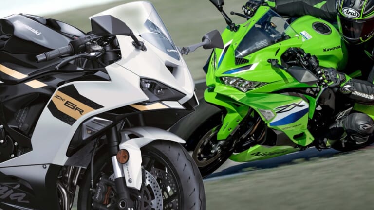 2026年は白×金が目玉?! カワサキ4気筒スーパースポーツ「ニンジャZX-6R」「ニンジャZX-4R」の2026年モデル発表【北米】