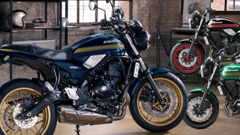 玉虫3兄弟?! カワサキ「Z650RS」2026年モデルが欧州に登場、カラーラインナップ刷新でZ650の系譜50周年へ