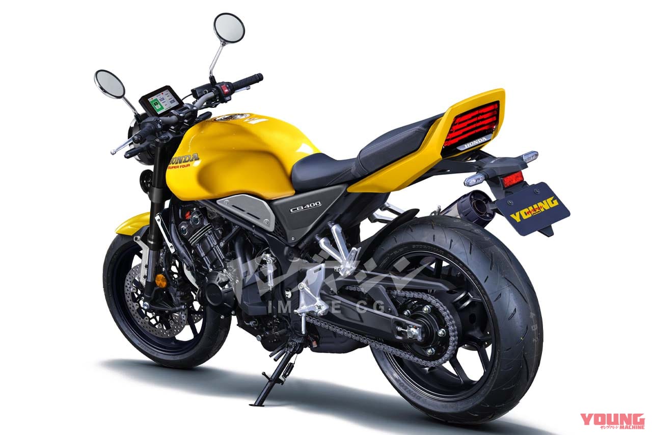 HONDA 次期CB400（CB400 SUPER FOUR？）/E-Clutch 予想CG｜ホンダ「CB400スーパーフォア」復活カウントダウン?! 中国の重慶ショーで9/19発表か