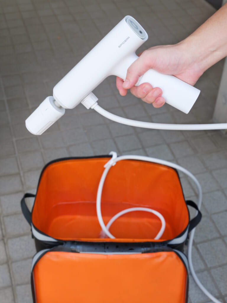 準備わずか1分! 業界最小/最軽量の「ポケッタブル高圧洗浄機」にオシャレな"マットホワイト"が追加|準備わずか1分! 業界最小/最軽量の「ポケッタブル高圧洗浄機」にオシャレな”マットホワイト”が追加