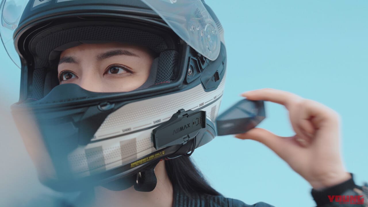 ASMAX F1 Single Pack 通信システム 専用 楽天市場】ASMAX F1 バイク インカム 10人同時メッシュ通信可能