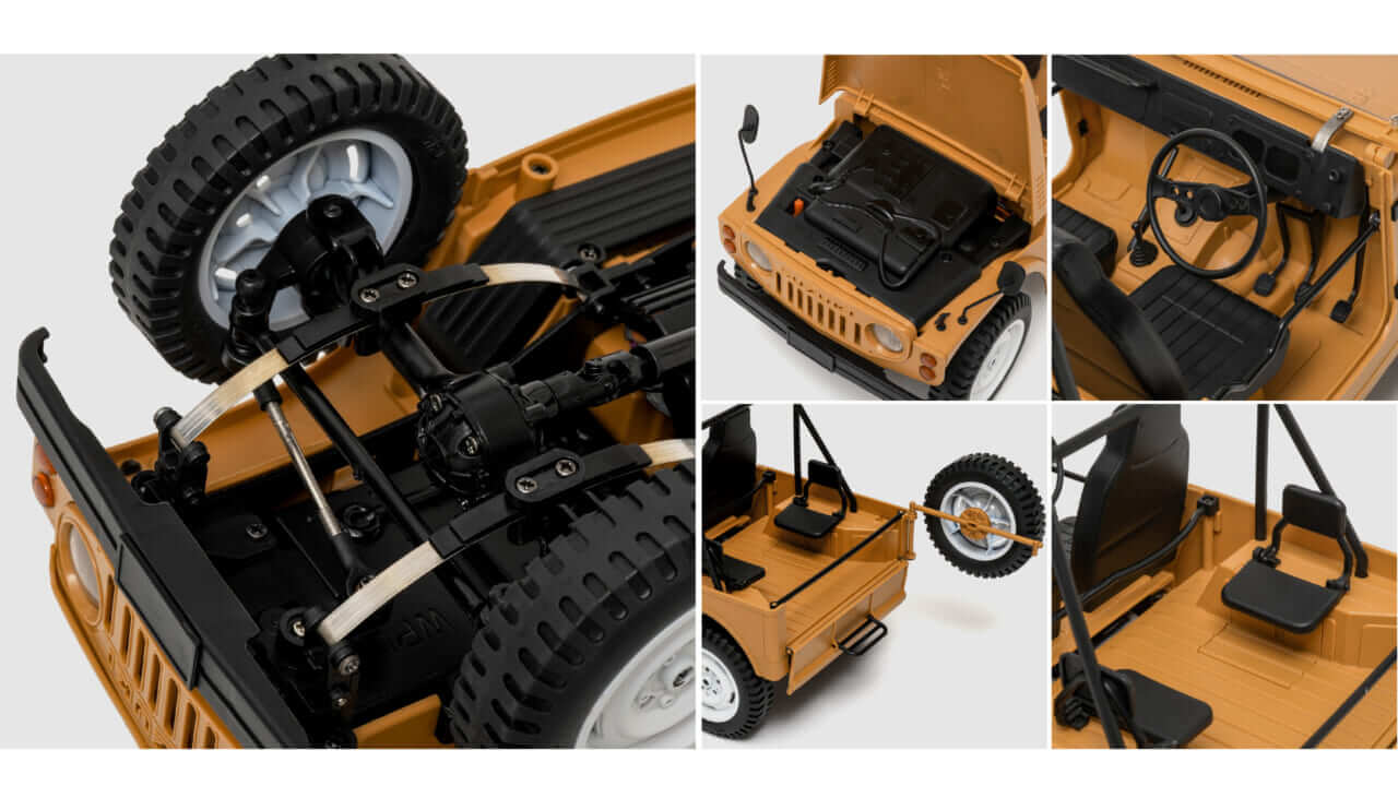 WPL JAPAN C84 RTR ジムニー （SJ10）｜無骨な愛嬌を完全再現。手のひらサイズの「SJ10ジムニー」が爆誕【1/10スケールRCが新発売】