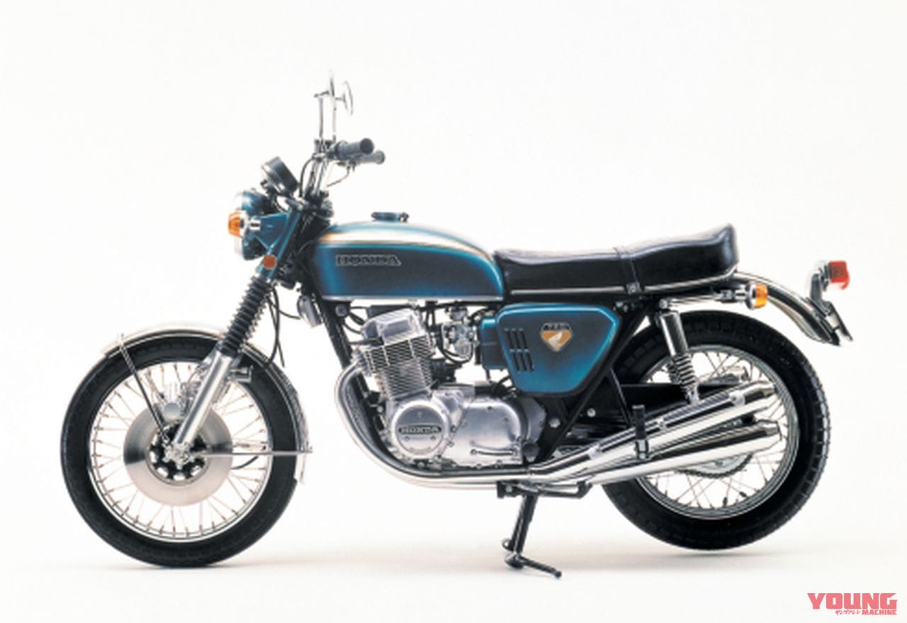 HONDA DREAM CB750FOUR｜2輪の歴史を塗り替えた量産車初の並列4気筒車：ホンダDREAM CB750FOUR【1969～1977】