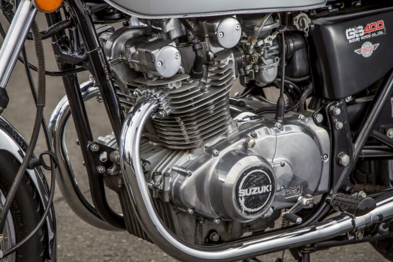 SUZUKI GS400|妥協なきメカニズムと車体構成:スズキGS400【1976~1980】各部解説