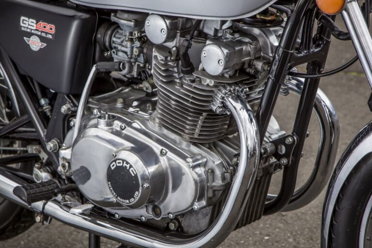SUZUKI GS400｜妥協なきメカニズムと車体構成：スズキGS400【1976～1980】各部解説