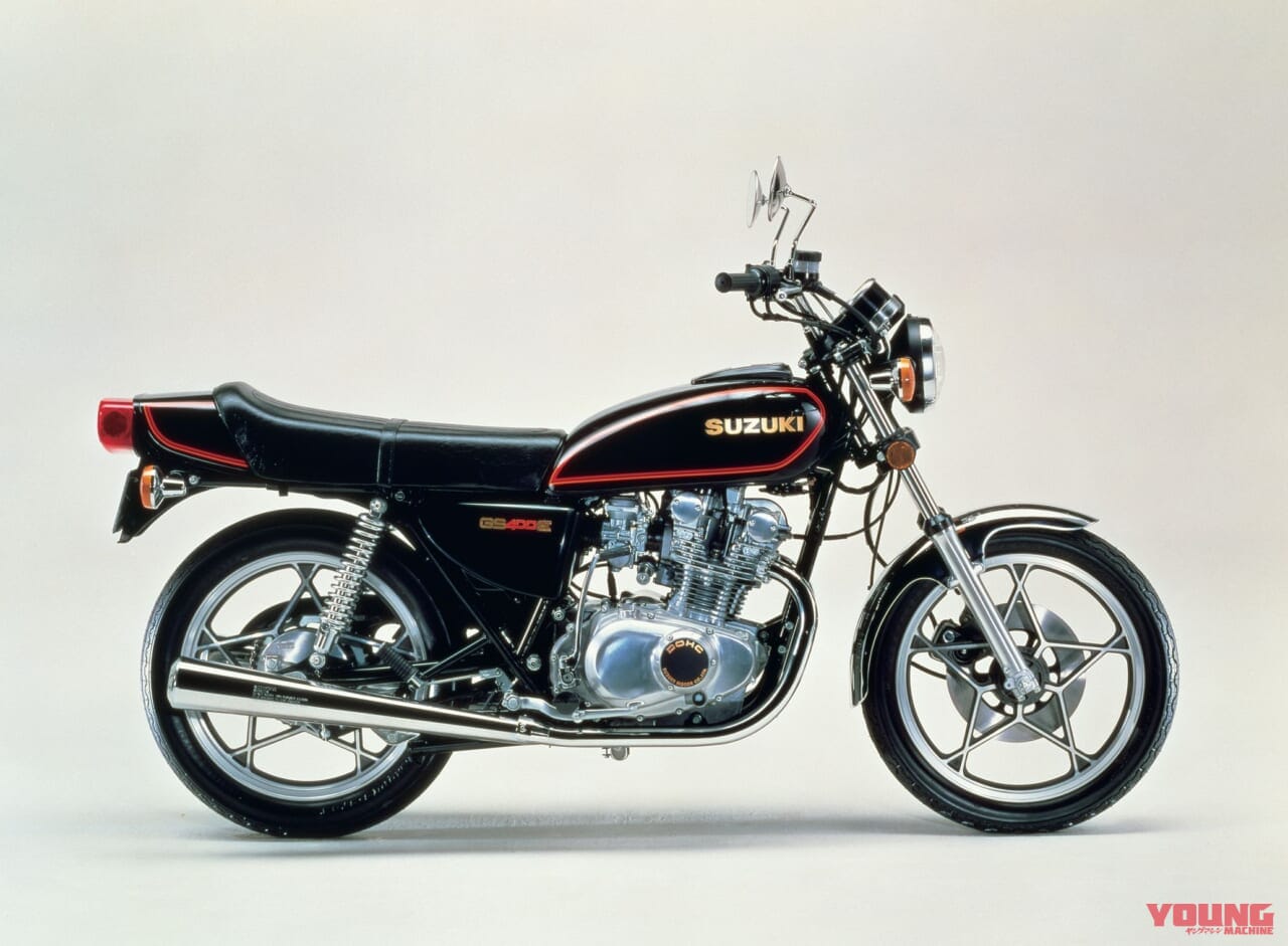 1978 SUZUKI GS400E|意外に短命だった2バルブGS:スズキGS400【1976~1980】の系譜