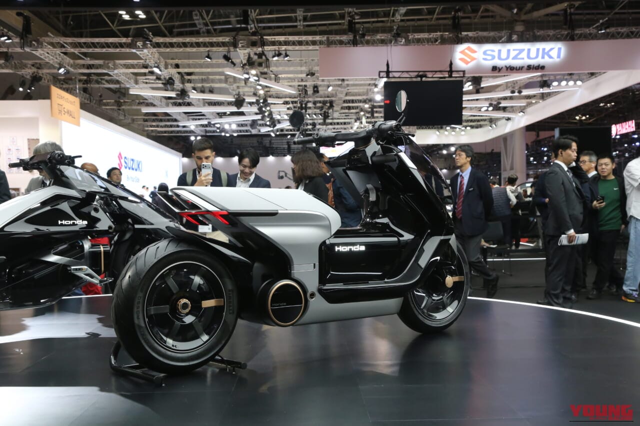 ジャパンモビリティショー2025｜ホンダ｜【モビショー】近未来のEVバイクと、伝統にして最新のモンキーカスタム…JMSホンダブースに刮目せよ！