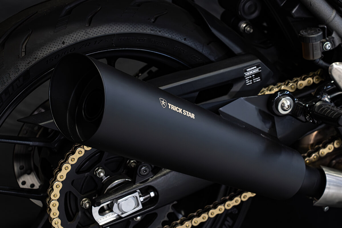 【トリックスター】TRIUMPH SPEED400/SCRAMBLER400X|【トリックスター】TRIUMPH SPEED400/ SCRAMBLER400Xに適合する政府認証スリップオンマフラーを発売!