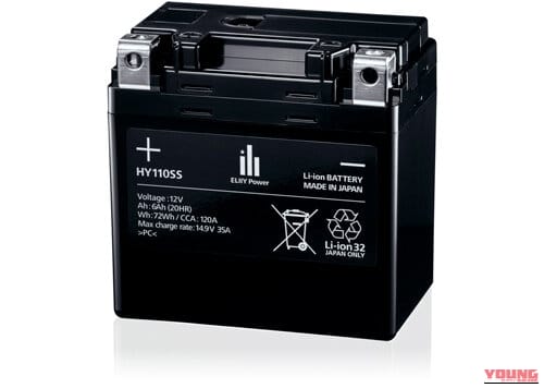 Elly power HY100SS|「安全・軽量」の証明! エリーパワーの次世代バッテリー「HY110SS」がスズキ・メガスポーツ『Hayabusa』に標準採用決定