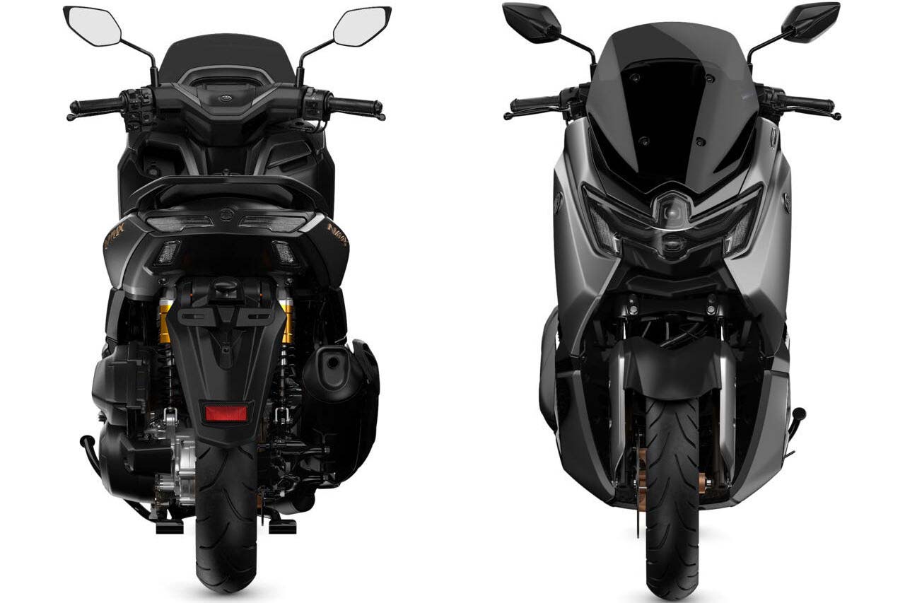 ｜ヤマハ新型「NMAX 155 Tech MAX」初登場！ シフトダウン可能なCVT、スマホ連携機能を備え専用カラーを纏う【欧州】