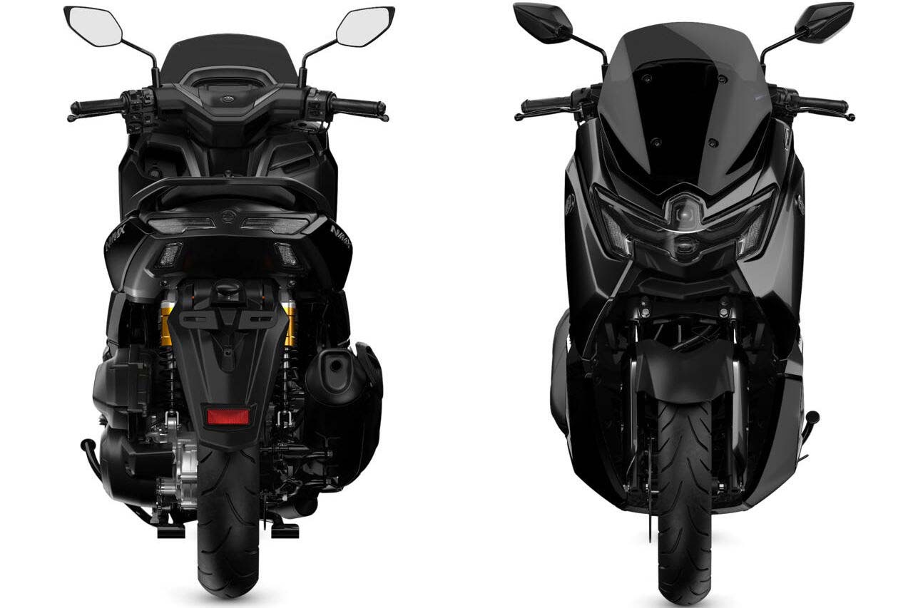 ｜ヤマハ新型「NMAX 155 Tech MAX」初登場！ シフトダウン可能なCVT、スマホ連携機能を備え専用カラーを纏う【欧州】