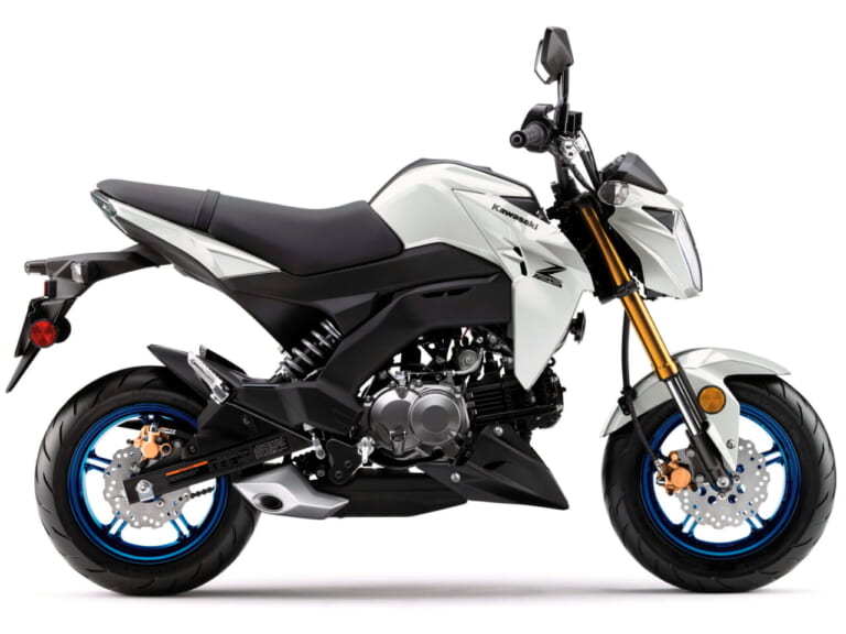 カワサキ|Z125プロ|北米仕様|2026年モデル|カワサキ「Z125プロ」2026年モデル登場! 金のサスペンションに新グリーン、さらにホイールも塗り分け【北米】